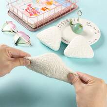 1pc Squishy Slow Rebound Triangular Simulated Sushi Squeeze Toy, Rice Ball Stress Relief Ball - Multicolor - View 4