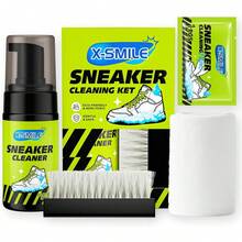 Sneaker Cleaning Kit, Foam Cleaner White Shoes, PU & Synthetic, Canvas, Mesh & Rubber, Brush, Towel & Wipe 100ml - 除臭清潔套裝 - 查看 9