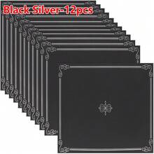 Conjunto de 12 Porta-Certificados em Papel Requintado para Diplomas e Certificados, Pastas Resistentes para Certificados e Premiações, Ideal para Formaturas, Reconhecimento de Funcionários e Exibição de Homenagens. Tamanho: 28,45 x 22,35 cm (Compatível com Papel Carta de 21,59 x 27,94 cm). - Tamanho único. - Ver 11