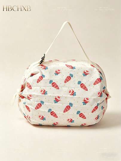 Bolsa de compras reutilizable y plegable - Gran capacidad, correa para el hombro, adecuada para compras y viajes