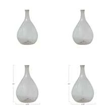Creative Co-Op Timeless Elegance - Jarrón para Botella de Vidrio Transparente - transparente - Ver 1