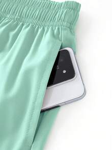 Personalized Beach Shorts, Summer Sports Shorts With Drawstring, Lightweight Summer Surfing Gear, Lined, With Pockets, Suitable For Casual Wear And Vacation Spots Free Shipping - 綠湖 - 查看 3