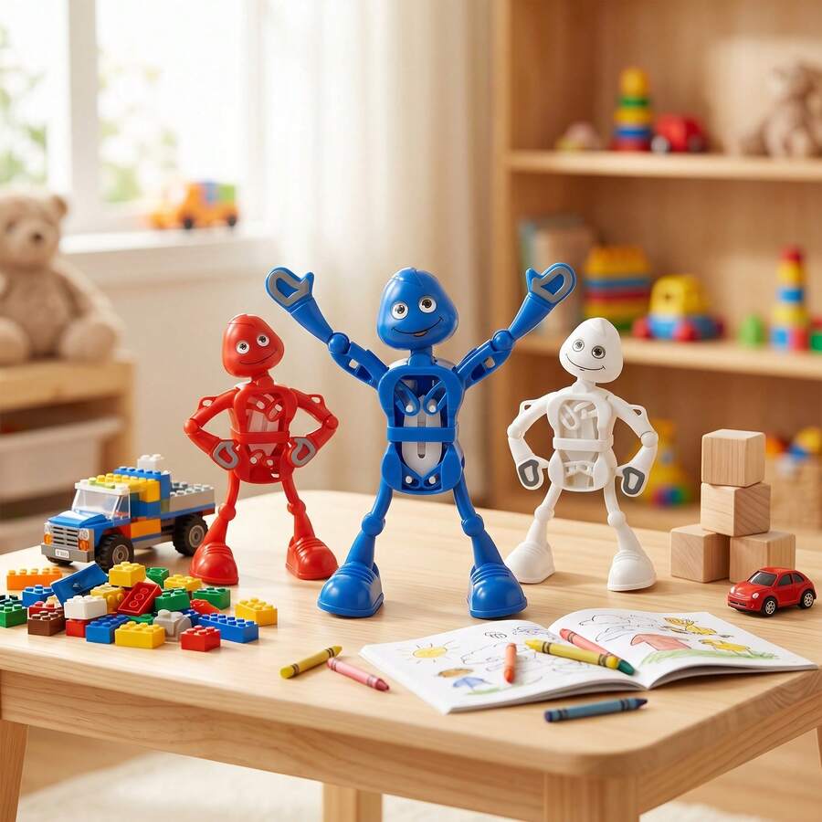 Realistic Mechanical Dancing Robot Toy, Interesting Splitting Toy, Creative Clockwork Dancing Splitting Toy, Mini Dancing Robot Clockwork Toy, Swinging Interesting Clockwork Toy, Fun Gift For Holidays