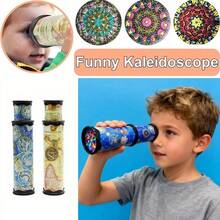 1 Piece Of Retro Star Chart Kaleidoscope Children's Fun And Magical Kaleidoscope Toy, 3D Rotating Science And Sensory Exploration Toy, Boys And Girls' Birthday Gift, Party Souvenir, Christmas Stocking Gift - Blue - View 1