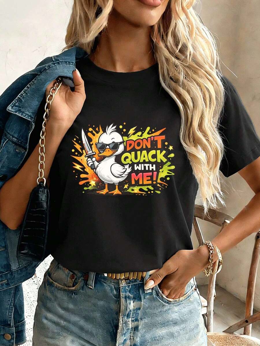 Women T-Shirts - Black - View 1