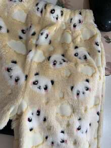 Children's Unisex Glow-In-The-Dark Panda Pajamas REF: 1542 - 黃貓熊 - 查看 4