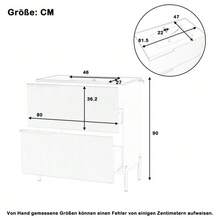 Bathroom Vanity Unit With Ceramic Sink, Single Vanity With MDF Drawers, Freestanding Bathroom Organizer With Sink, Green - Green - View 4