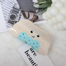 1 chiếc kẹp tóc hình nơ thỏ bằng nhựa acetate, in hình động vật hoạt hình dễ thương (chó, gấu), kẹp tóc cỡ lớn, thiết kế độc đáo, phụ kiện tóc. - Nhiều màu - Xem 6