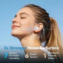Auriculares inalámbricos MINISO MS122, sonido envolvente de alta definición, reducción de ruido en llamadas, baja latencia, compatibles con múltiples dispositivos, control táctil y carga rápida, compactos y portátiles. - Ver 10