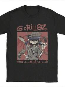 2026 Girl's Boy's Fashionable Casual Tees, Women's Graphic Tee Harajuku Punk Music Band Gorillazs T-Shirt Unisex Crewneck Short Sleeve Tops Cotton Summer Top Tee.Girls Clothes Men's Outfits Women's Clothing Men's Anime Top Graphic T-Shirt For Men & Women Tops For Women Men Outfit Gift For Girlfriend Boyfriend Size 2Y-16Y, S-XXXL, Men Clothing, Tops For Women, Perfect Gift For Back To School And Mother's Day, Can Be Matched With Parent-Child Outfits  Mujer  Camisetas Elegantes De Mujer Amarillo Ontre Mujer  Premium Polos De Mujer Camiseta Verano Camiseta Mujer Camisetas Mujer Verano Camiseta Verano Mujer Camiseta Rayas Mujer Camiseta Mujer Manga Corta Verano Hombre  Tops Tops Mujer Camisetas Mujer  Mujer  Camisetas Elegantes De Mujer Amarillo Ontre Mujer  Premium Polos De Mujer Camiseta Verano Camiseta Mujer Camisetas Mujer Verano Camiseta Verano Mujer Camiseta Rayas Mujer Camiseta Mujer Manga Corta Verano Hombre  Tops Tops Mujer Camisetas Mujer - 黑色 - 查看 1