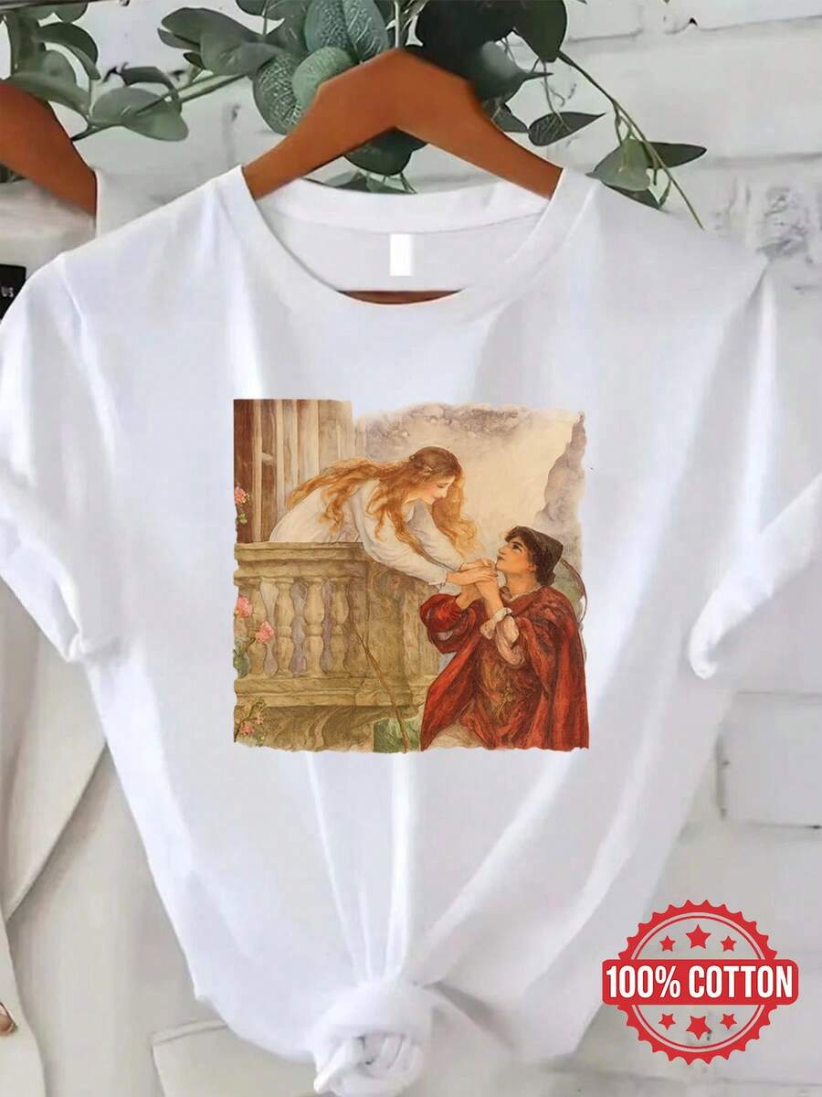 Women T-Shirts - [White] - View 1