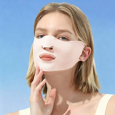 Women's Ice Silk Sun Protection Face Mask - Lightweight Breathable UV Protection Face Cover, With Eye Corner Protection, 3D Contoured Design Suitable For Running & Cycling (Multiple Colors Available)