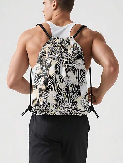 Bolsa con cordón de moda, bolsa ligera con cordón para campamento de verano, adecuada para niños y adultos, mochila casual con cordón duradera, bolsa plegable y suave para natación, fitness, senderismo, playa, campamento y uso diario, gran regalo para adolescentes, bolsa de regalo