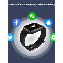 Smart Band 116P Plus Smart Wristwatch With Heart Rate Sensor - Black - View 5