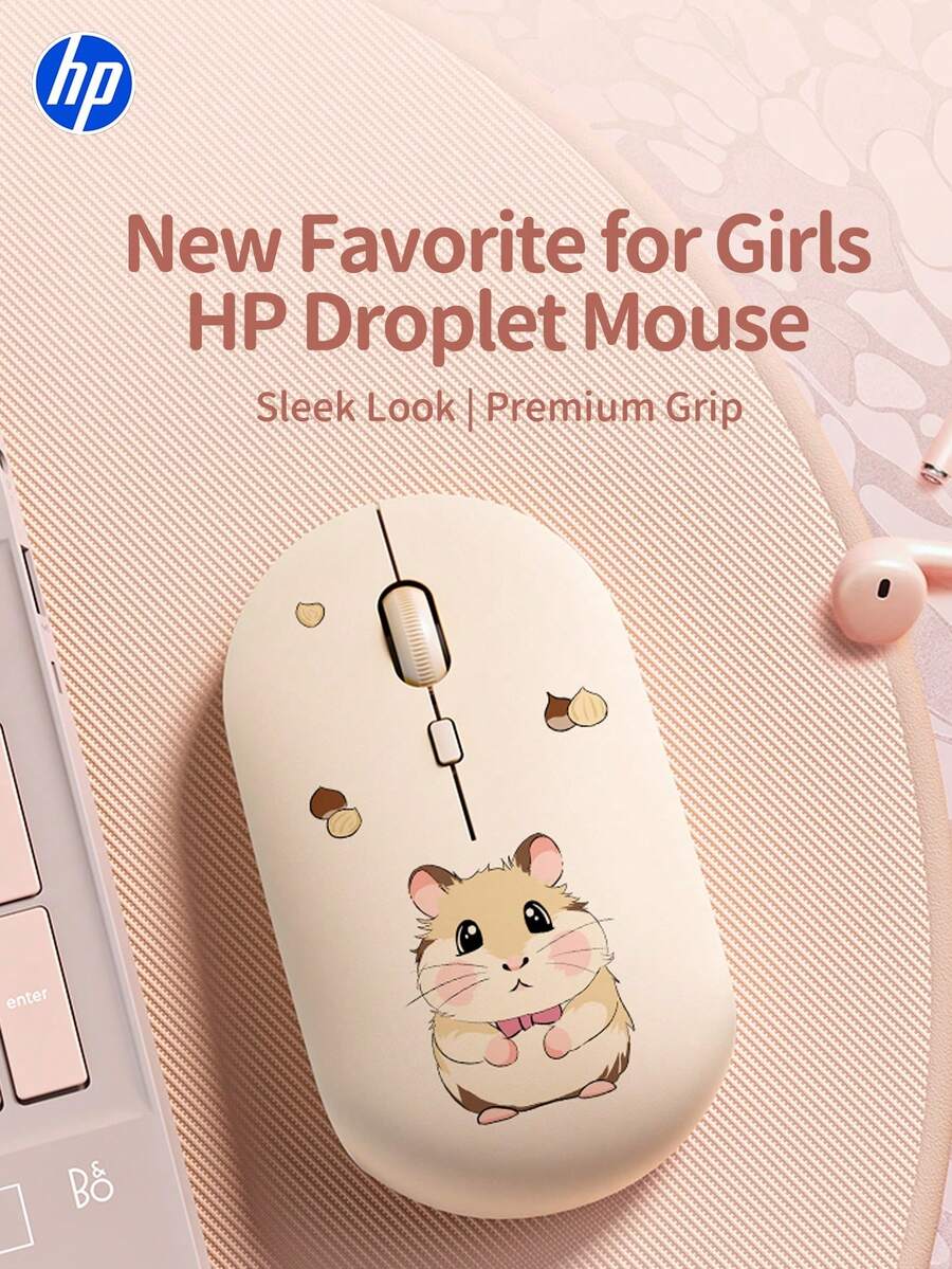 Ratón inalámbrico silencioso HP, , ratón de computadora, ratón para juegos - Diseño ergonómico para diestros, conexión fiable de 2.4GHz - Adecuado para escritorio y portátiles - Ver 1