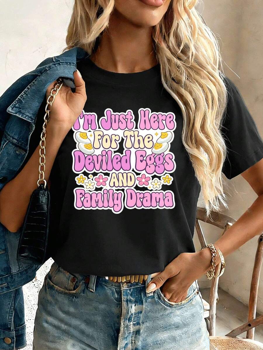 Women T-Shirts - Black - View 1