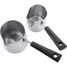 Stainless Steel Milk Butter Warmer Pot Turkish Coffee Maker Cezve Ibrik Stovetop Chocolate Melting Pan For Maple Syrup And Sauce Heating - 1 - View 5