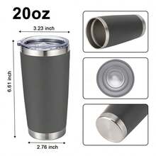 Chulim Vaso Térmico Portátil Acero Inoxidable 20 Onzas Doble Pared Aislante Para Bebidas Frías O Calientes Tapa Hermética Deslizante Regalo Perfecto Para Uso Diario Variedad De Colores - Morado Violeta - Ver 2