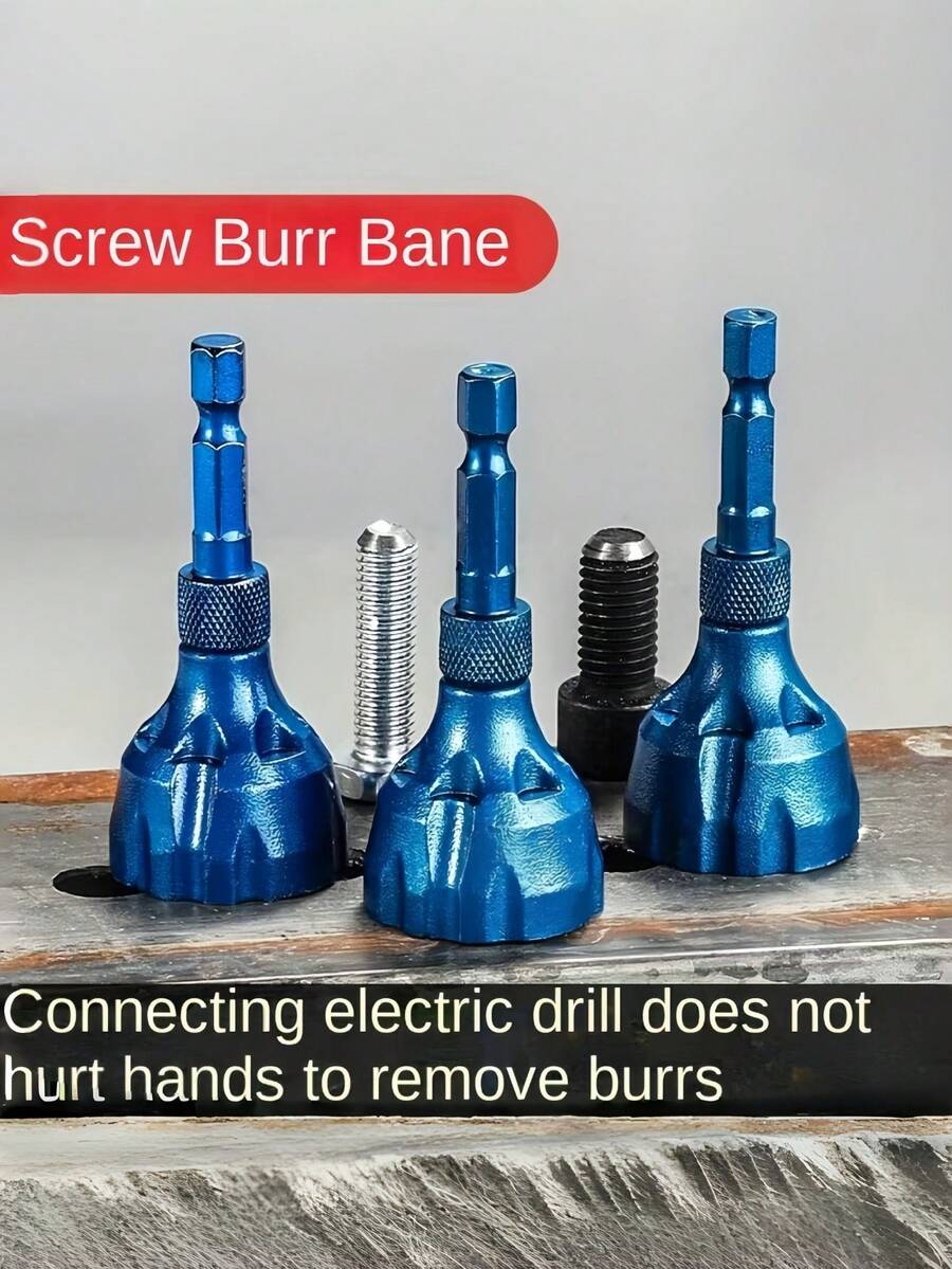 1件装螺丝除锈去毛刺工具，螺丝翻新工具/锈蚀螺丝研磨工具，外倒角刀，适用于季节性螺纹修复和研磨工具