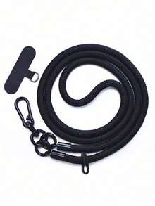 1 dây đeo điện thoại bằng nylon màu đen, có thể điều chỉnh và tháo rời, dùng để đeo chéo vai hoặc đeo cùng ốp điện thoại. - màu đen - Xem 3