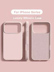 1 chiếc ốp lưng silicon cao cấp tương thích với Apple 17 Pro Max 16 Air 17 13 15 14 12 11 Pro Max Plus - Ốp bảo vệ điện thoại - bột tro - Xem 1