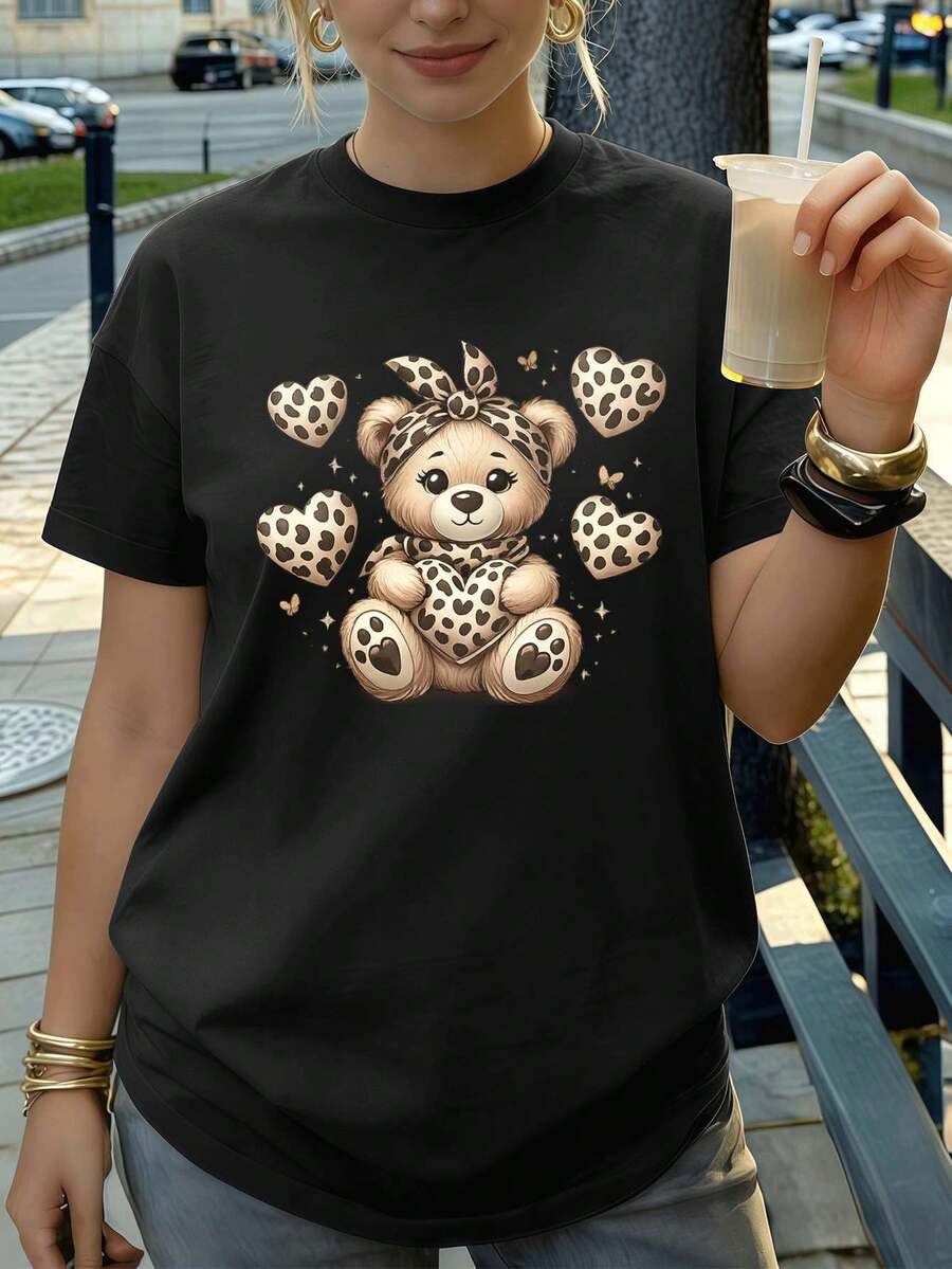 Women T-Shirts - Black - View 1