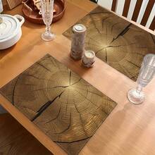 1pc Linen Placemat, Breakfast Mat, Coffee Coaster, Bowl Pad, Kitchen Accessory, Easy To Clean Dining Mat, Suitable For Home, Restaurant, Dining Decor, Holiday Gift, Gift For Friends, Multi-Piece Set - Multicolor - View 9
