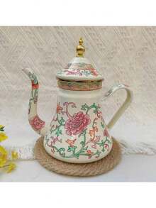 1 chiếc ấm pha cà phê nhỏ giọt tráng men cổ điển, ấm cổ ngỗng, ấm trà gia dụng, ấm sữa, thích hợp cho bếp ga và bếp từ. - ấm pha cà phê miệng hẹp - Xem 15