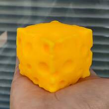 Squishable Slow Rebound Square Cheese Toy, Stress Relief Sensory Toy, Soft Cream Cheese Decompression Toy, Christmas Gift - Multicolor - View 10