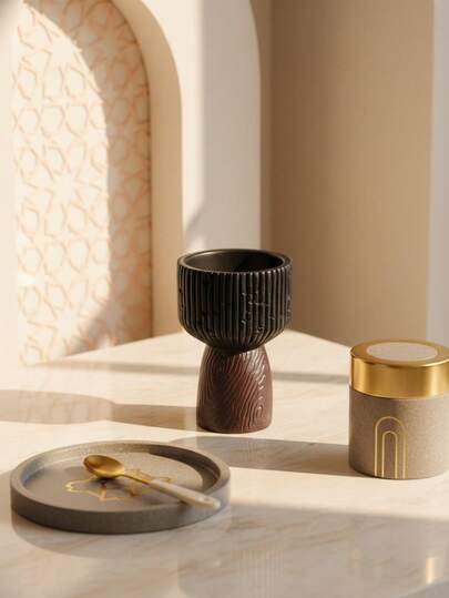 1pc/1set Resin Vertical Stripe Incense Burner, Bohemian Style Aromatherapy Burner, Suitable For Dining Table, Wedding, Birthday, Living Room, Entrance, Tea Room, Desktop Decoration, High-End Restaurant, Fireplace, Family Gathering, Celebration, Decorative Item, Yoga Meditation, Anti-Scald Incense Burner, Home Decor, High Temperature Resistant Easy To Clean Middle Eastern Fragrance Burner, Baby Shower Return Gift
