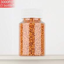 3000pcs Brown Tone Beads In Round Bottle, Uniform Particles With Good Fusion, DIY Earrings, Pendants And Accessories, Handmade Craft To Kill Time And Relieve Stress, Creative Handicraft Material - 2.6mm Puzzle Beads - View 16