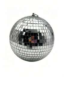 1 pieza Bola de discoteca 4D - Bola de discoteca surtida, bola de discoteca redonda de metal plateado adecuada para fiestas con tema de los años 70 y 80, decoraciones de cumpleaños, Año Nuevo, Halloween, vacaciones, bola de espejo de discoteca, bola de discoteca colgante divertida y genial de varios tamaños - Decoración de fiesta grande, diseño de fiesta, bola de espejo colgante para iluminación de discoteca para DJ, club, escenario, bar, fiesta de boda, decoración de vacaciones - Esfera de espejo de cristal - Ver 24