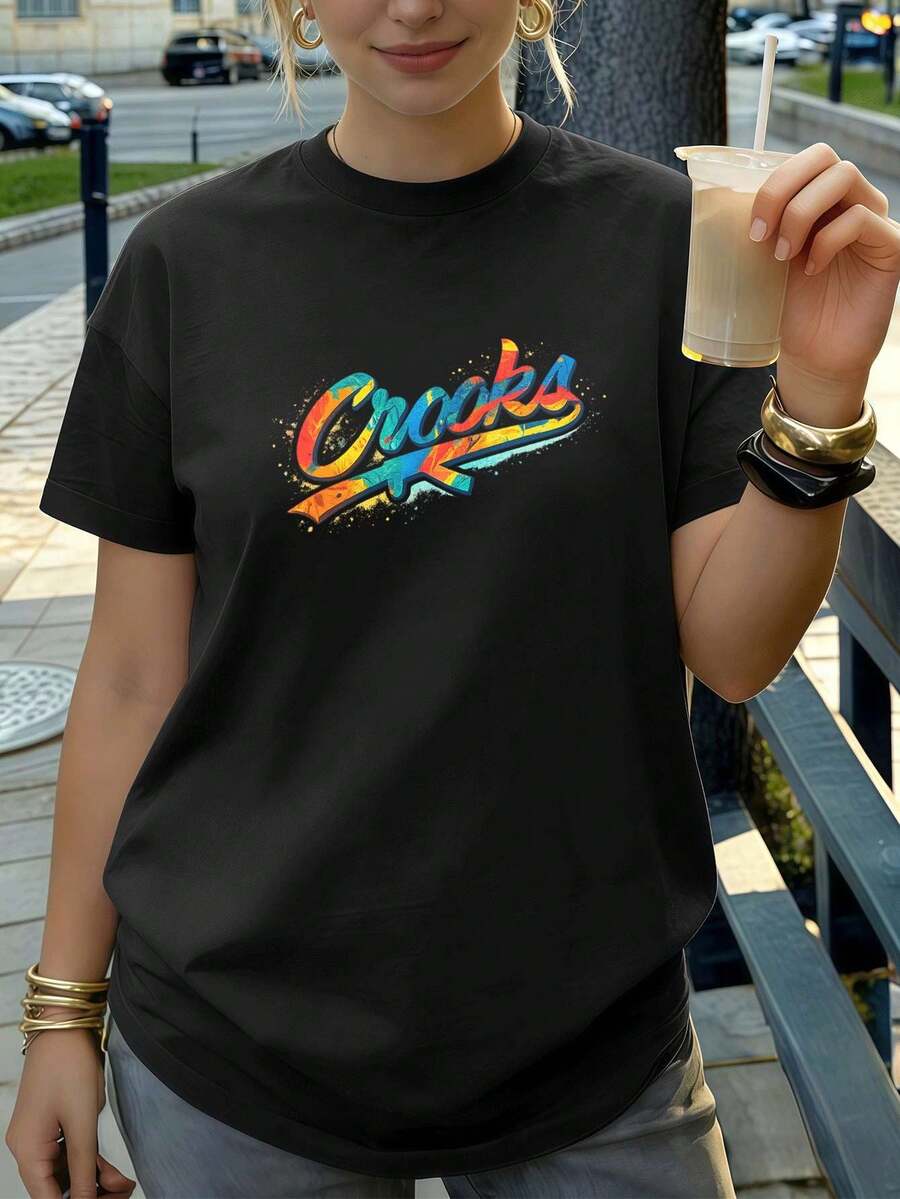 Women T-Shirts - Black - View 1