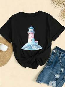 Women T-Shirts - Black - View 2