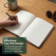 Nature-Inspired A5 Hardback Notebook | 160 Lined Pages, 4 Unique Landscape Themes, Perfect For Daily Journaling - A5 - View 8