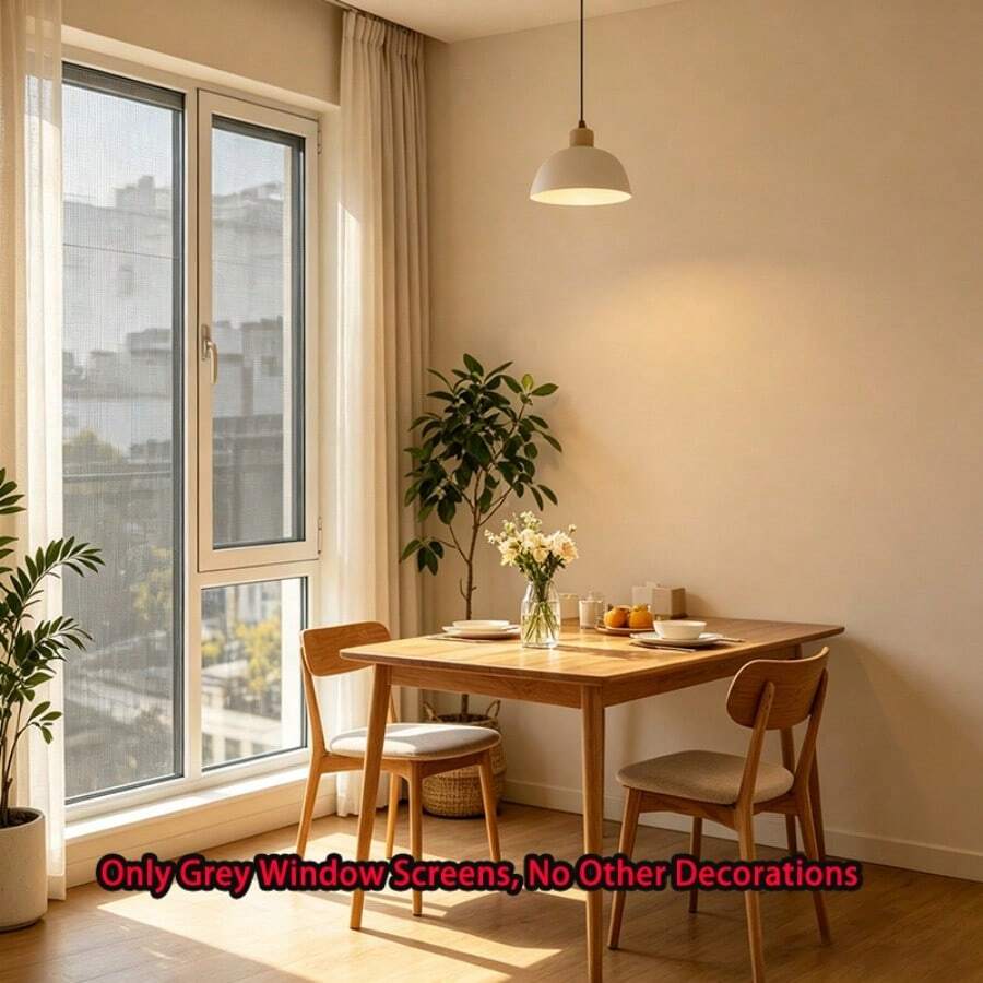 Pantalla de ventana a prueba de mosquitos gris/negra, resuelve los problemas de mosquitos y plagas del verano, evita los repelentes químicos. La red mosquitera autoadhesiva es fácil de instalar y extraer, resistente al desgarro, transpirable y también es un artículo de decoración del hogar personalizable