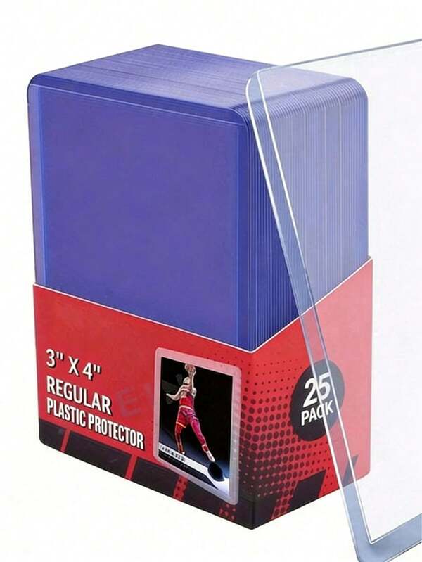 3/5/10/20/30/50pcs High Quality Hard Plastic Card Protector Sleeves, Suitable For Collecting & Trading Cards Especially Baseball And Football Game Cards