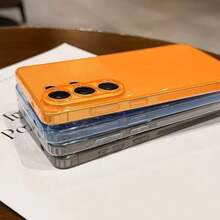 超薄半透明磨砂软TPU手机壳，兼容Galaxy S26/S25/S24/S23 Ultra Plus FE、A57/A37/A17/A56/A36/A26/A16/A55/A35/A25/A15/A54/A34/A14/A53/A52。摄像头保护，防震透明保护壳。 - 黑色 - 查看 5