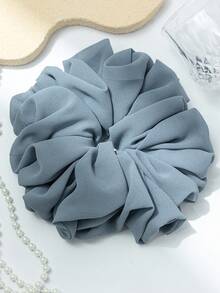 纯色雪纺超大号发圈，带内衬，多功能发圈头饰，适合女性日常佩戴 - 彩色 - 查看 4