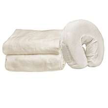 Master Massage 3-Piece Flannel Sheet Set Off White - como en la imagen - Ver 2
