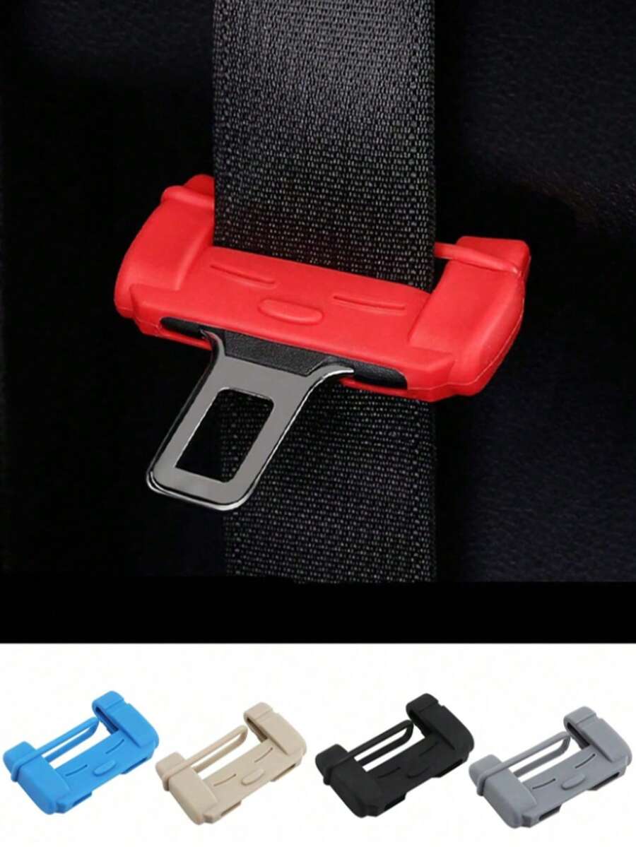 Silicone Car Seat Belt Buckle Cover, Car Safety Belt Lock Protector, Car Interior Accessories