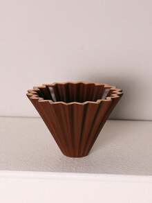 1pc Foldable Ceramic Gradient Color Pour Over Coffee Cup With Foldable Paper Funnel, Creative Ceramic Coffee Dripper, Drip Coffee Maker For Home & Office - Origami Filter - View 20