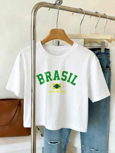 Women's Printed Sports T-Shirt