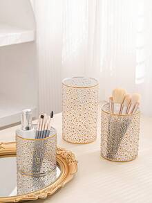 1pc Premium Makeup Brush Holder, Pen Cup, Desktop Organizer - View 8