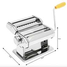 5-In-1 Manual Pasta Maker, Multi-Functional Noodle Machine With Various Cutting Blades For Making Italian Pasta, Dumplings, Wonton, Lasagna - Silver - View 7