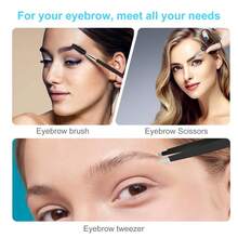 Bộ 4 nhíp nhổ lông mày bằng thép không gỉ, Bộ dụng cụ trang điểm đa chức năng để nhổ lông mày, tẩy lông và chải chuốt Tẩy lông, Tẩy lông mặt, Tông đơ cắt tóc, Tông đơ cắt tóc, Đồ dùng cắt tóc, Cắt tóc, Túi, Sắp xếp, Lưu trữ, Phụ kiện tóc - Nhiều màu - Xem 9