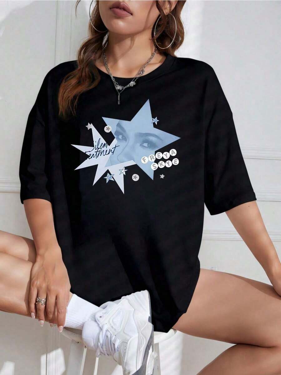 Women T-Shirts - Black - View 1
