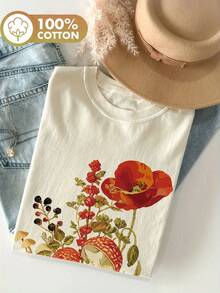 Women T-Shirts - [White] - View 7