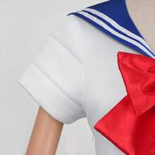 Anime Pretty Girl Cosplay Costumes Sailor Costume Moon JK Cos For  Women Short Sleeve Dress Clothes With Gloves Socks - Đỏ - Xem 5