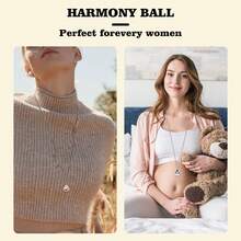 Dây chuyền dài 48 inch với mặt dây chuyền hình chuông thiên thần hình tròn, mặt dây chuyền chuông nhạc sáng tạo, đa năng, quà tặng cho bạn bè, lễ hội. - A - Xem 11